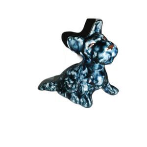 Vintage Blue Scottie Dog Figurine